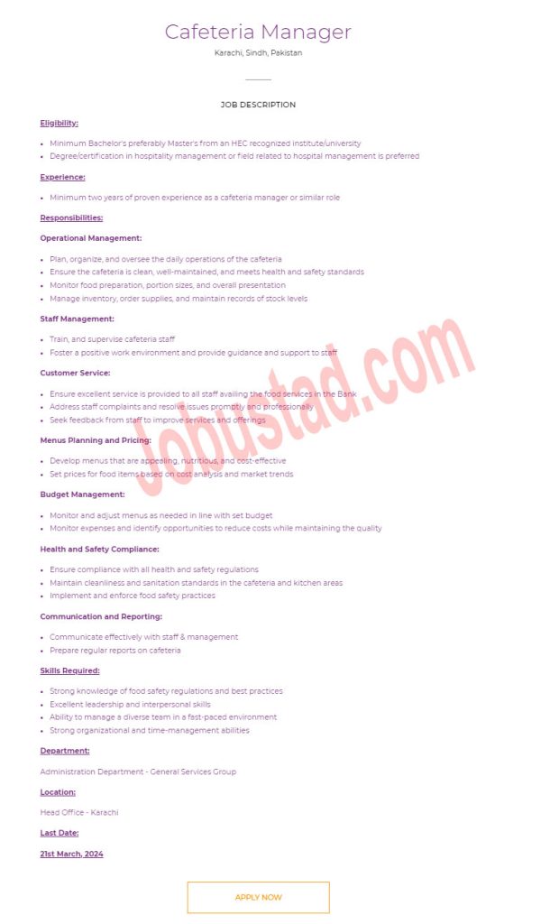 Today Jobs in Meezan Bank Karachi