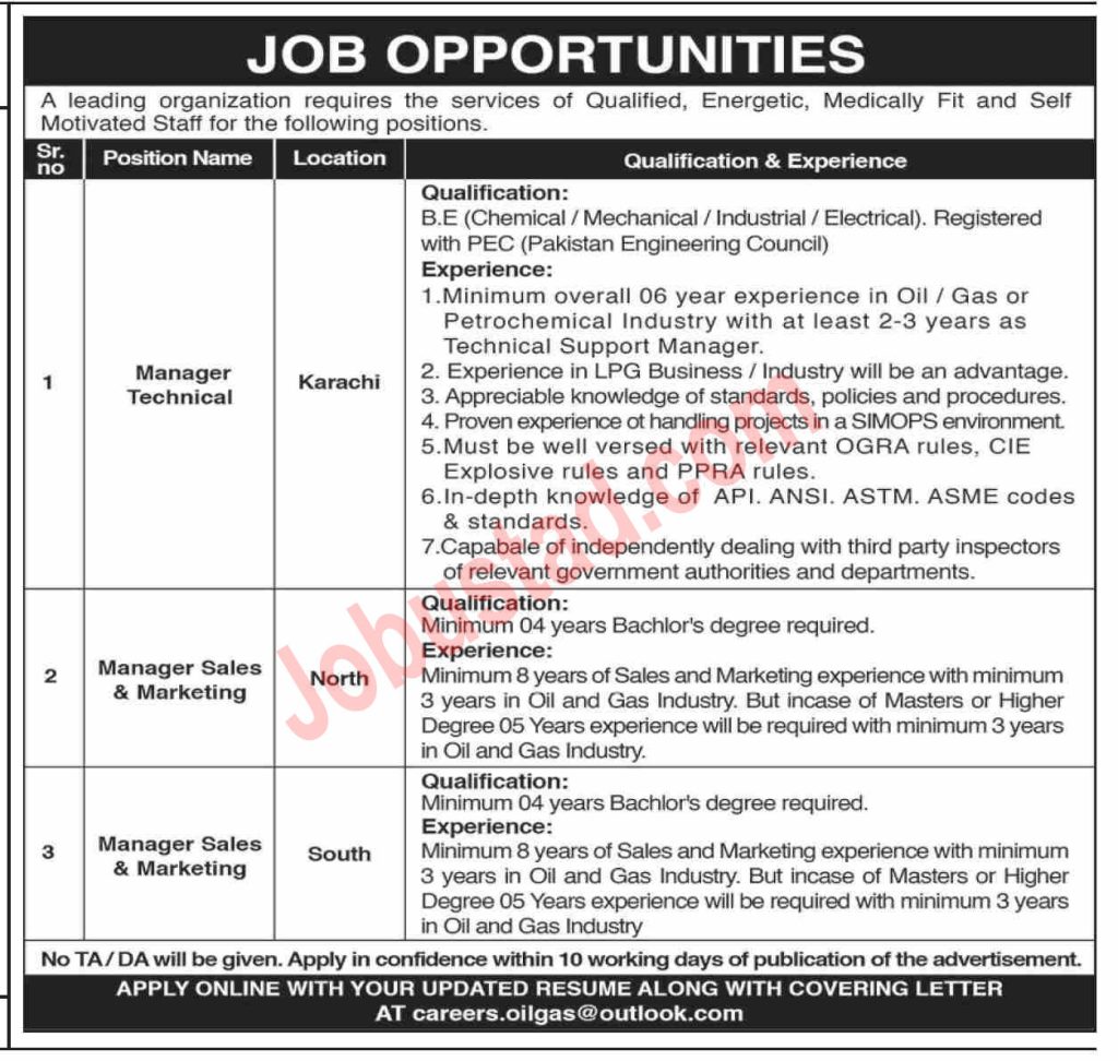Today Manager Jobs in Karachi