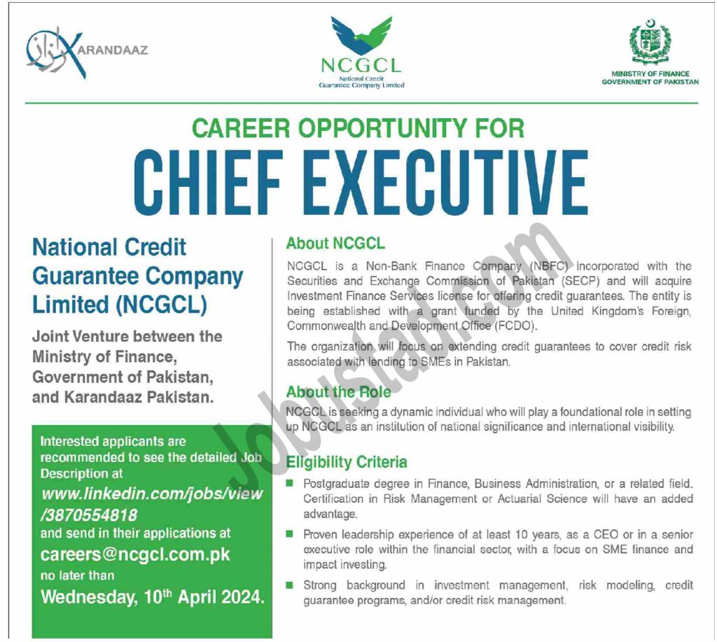 Latest Ministry of Finance Jobs in Islamabad April 2024