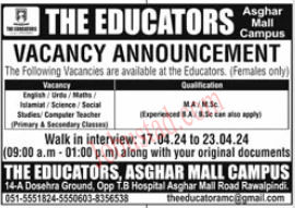 New English Teachers Jobs in Rawalpindi