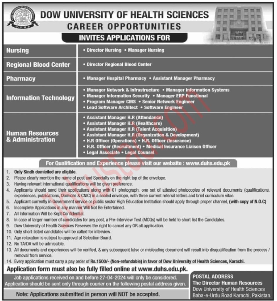 Latest NON Teaching Staff Jobs in Karachi