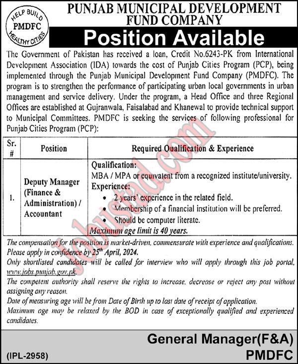 New Accountant Jobs in Lahore April 2024