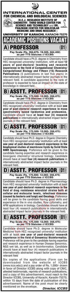 New University of Karachi Jobs April 2024