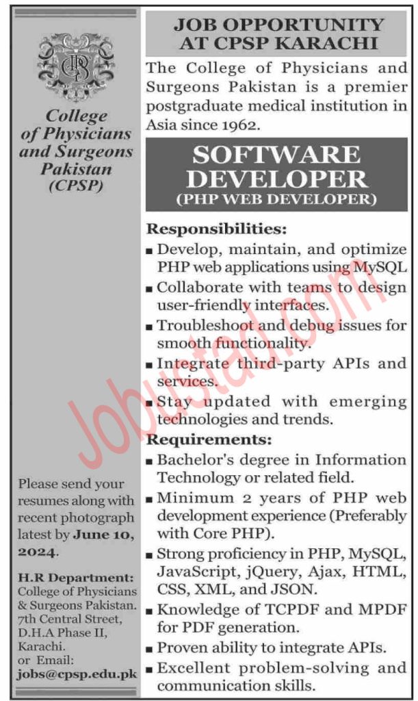 Latest Software Developer Jobs in Karachi June 2024 