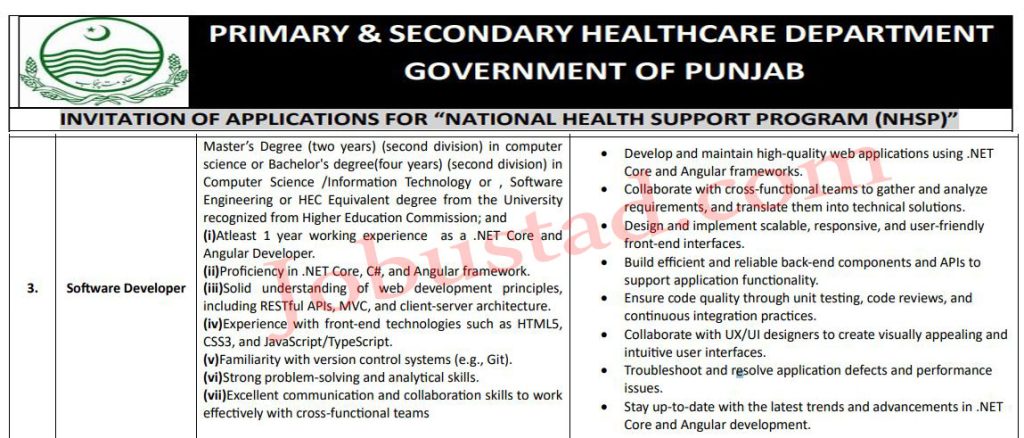 Latest Software Developer Jobs in Lahore May 2024