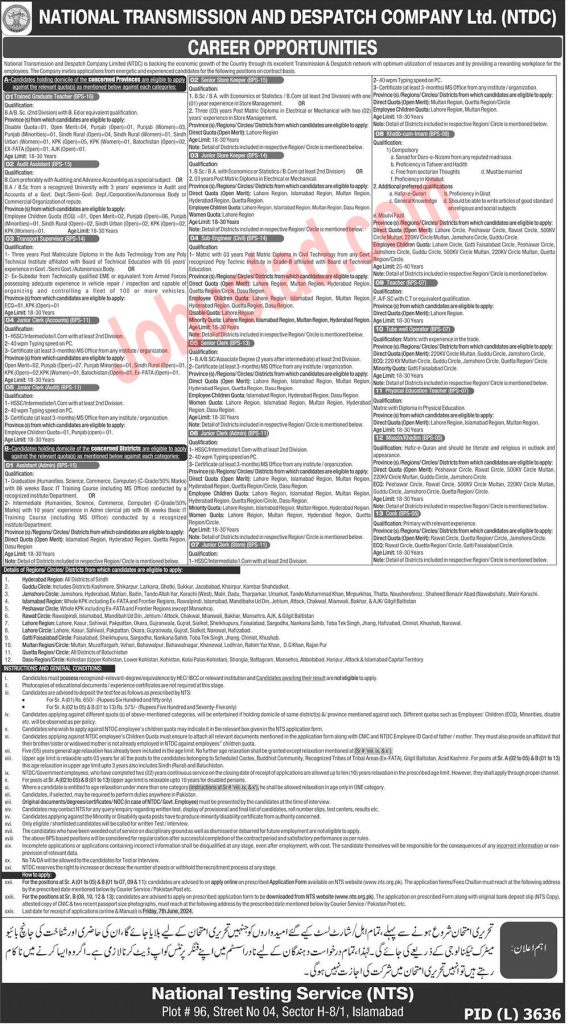 NTDC Jobs