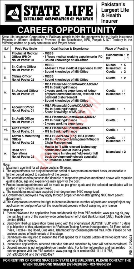State Life Insurance Jobs