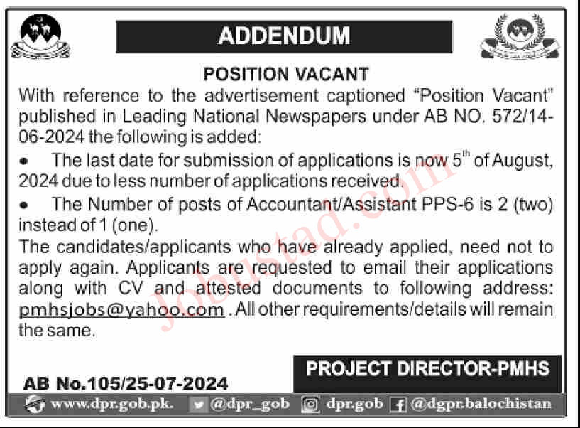 New Accountant Jobs in Quetta August 2024