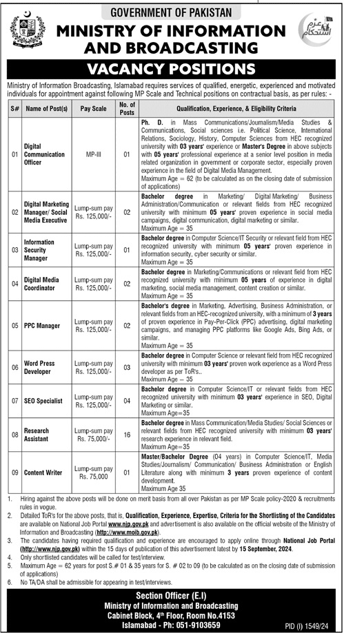 MOIB Jobs