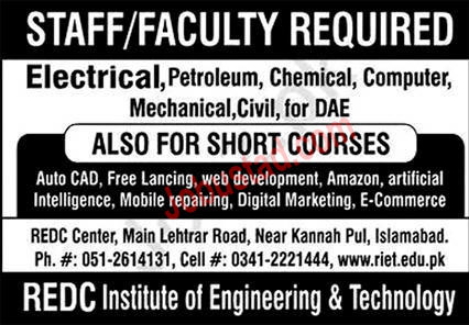 New Instructor Jobs in Islamabad August 2024