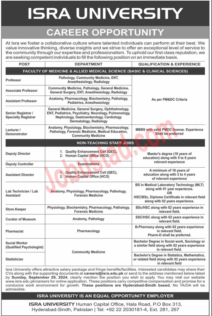 Teaching and Non Teaching Staff Jobs in Hyderabad September 2024