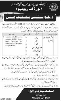 AJK Muzaffarabad  Biographer Job December 2024