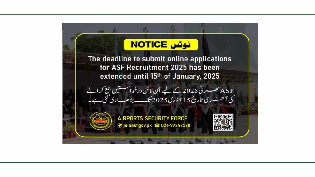ASF Jobs 2025 Apply Online Advertisement - Airport Security Force Jobs