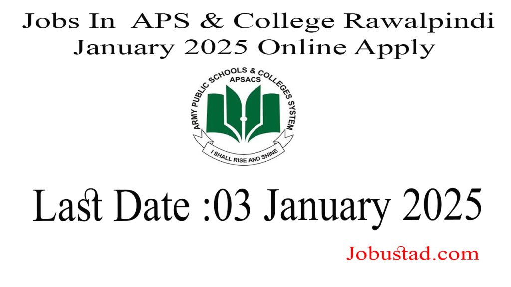 Jobs In  APS & College Rawalpindi January 2025 Online Apply