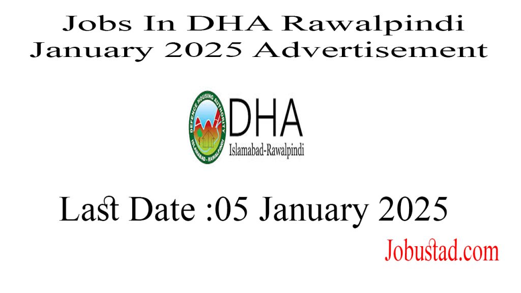 Jobs In DHA Rawalpindi January 2025 Advertisement