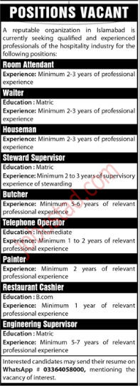 Latest Privat Organization Jobs in Islamabad January 2025 