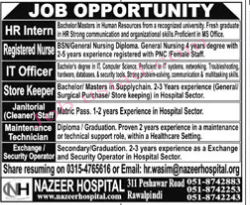 Nazeer Hospital Jobs in Rawalpindi December 2024