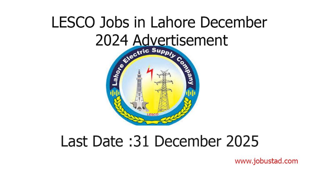 LESCO Jobs in Lahore December 2024