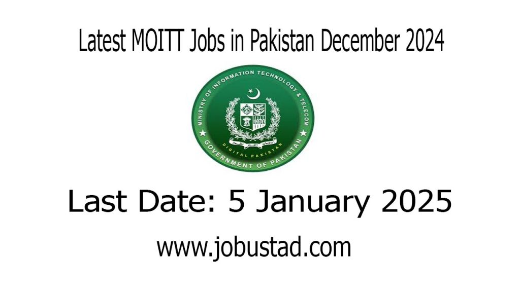 Latest MOITT Jobs in Pakistan December 2024