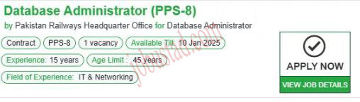 Latest Database Administrator Jobs in Islamaba January 2025