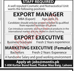 Latest Export Manager Jobs in Lahore January 2025