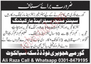 Latest Senior Manager Jobs in Daska January 2025