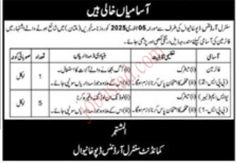 New Commandant Central Ordnance Depot Jobs in Khanewal January 2025