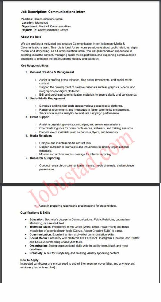 Federal Ombudsperson Secretariat Internships Program 2025