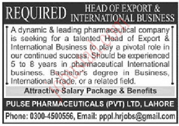 New Private Company Jobs in Lahore January 2025