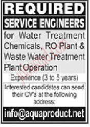 New Service Engineers Jobs in Lahore January 2025