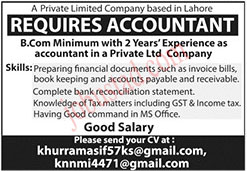 Private Limited Company Jobs in Lahore January 2025
