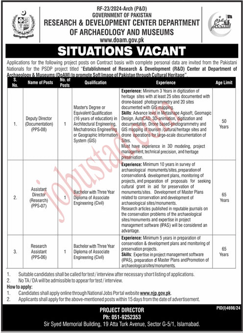 Research and Development Center Jobs in Islamabad January 2025