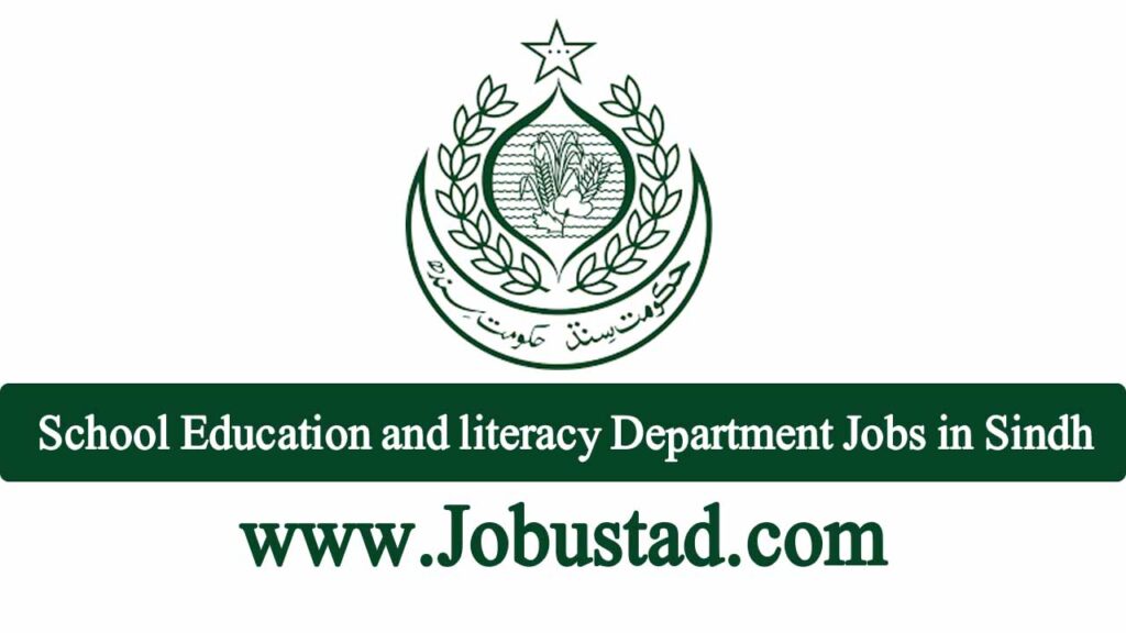 School Education and literacy Department Jobs in Sindh January 2025