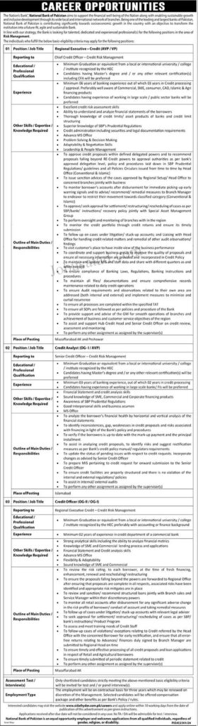 Today Jobs In National Bank of Pakistan February 2025 Advertisement