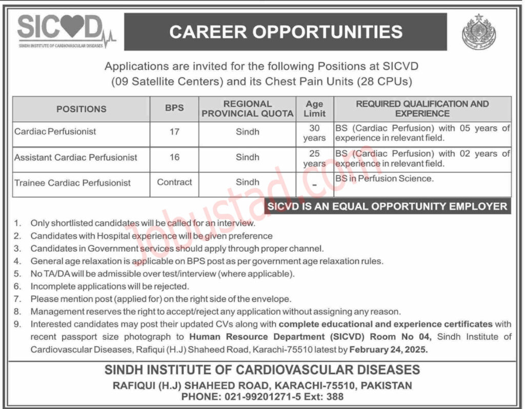Medical Staff Jobs in Sindh February 2025