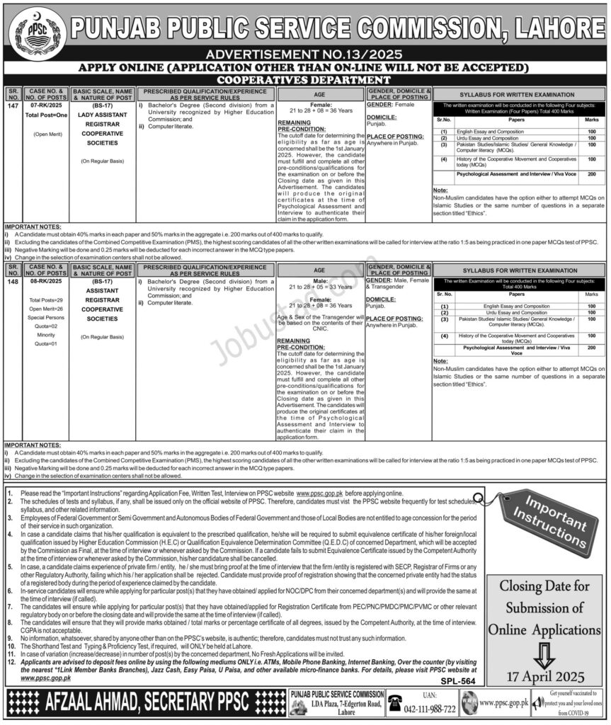 PPSC Jobs
