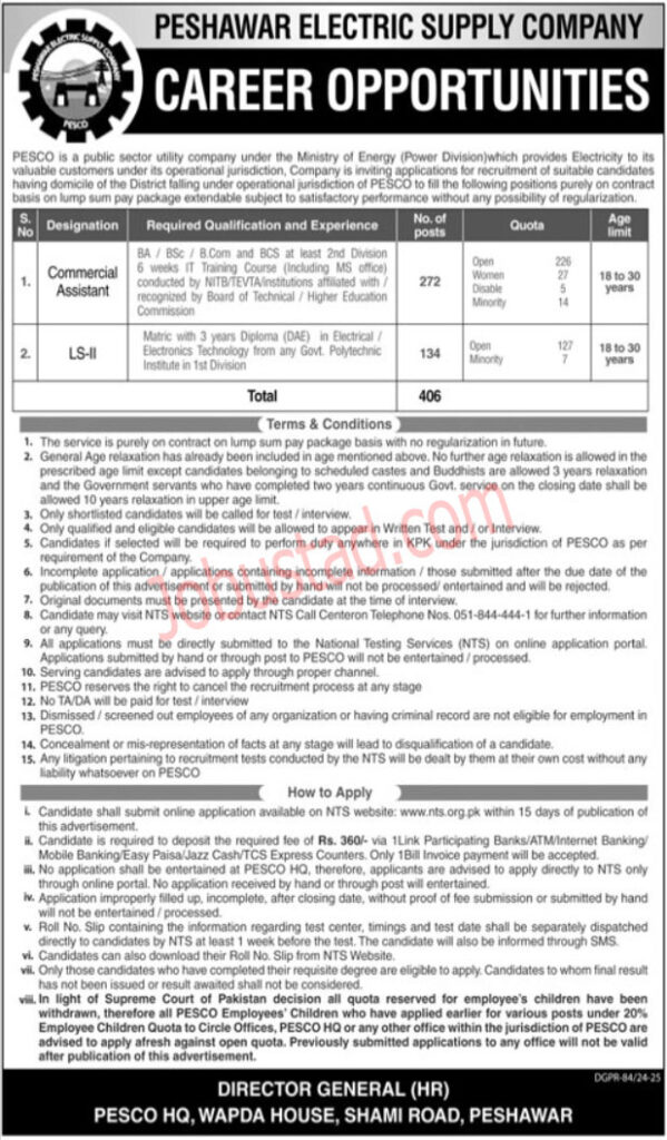 Latest WAPDA Jobs